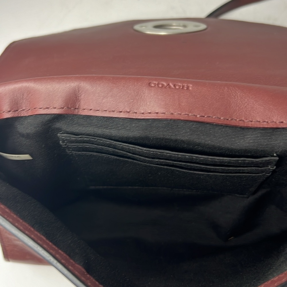 Coach Leather Crossbody Python Embossed Handbag - Picture 11 of 16
